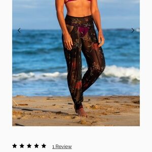 Autumn Teneyl mesh dreamer pants in Black Opium - XS